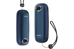 EasyAcc Ogrzewacz do rąk, wielokrotnego użytku, 10000 mAh Elektryczny ogrzewacz do rąk, przenośny 16 godzin wielokrotnego użytku, kieszonkowy / USB-C/Power Bank, prezent dla Raynauda Narciarstwa