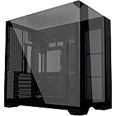 Lian Li O11 Vision Compact Black Steel Tempered Glass ATX Middle Tower Computer Case-Reconnect Support-O11VPX