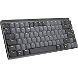 Logitech MX Mechanical Mini Wireless Illuminated Keyboard, Tactile Quiet Switches, Backlit, Bluetooth, USB-C, macOS, Windows,