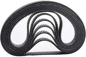 GATHERTOOL 2 pièces/ensemble HTD 3M courroie de distribution 300/303/306/309/312/315/318/321mm 6/9/10/15mm largeur courroie crantée en caoutchouc boucle fermée pas de courroie synchrone 3mm ( Size : 312mm , Colo