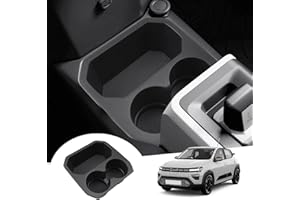 [Facelift 2025] GAFAT Nuevo Dacia Spring Electric EV 2025 2026 Caja de Almacenamiento, Dacia Spring 2025 Organizador Inferior Consola Central, con 2 Soportes para Bebidas, Dacia Spring Accesorios
