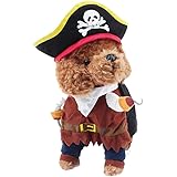 DELIFUR Pet Dog Costume Pirates of The Caribbean Style Cat Costumes(M)