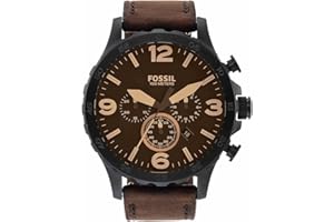 Fossil Cinturones de Piel con Hebilla marrón para Hombre