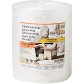 BOXPACKING Paper Bubbles Packaging Moving Plastic Bubbles 30cm x 20m | Bubble Roll Packaging Pre-Cut Bubble Wrap Fragile Obje