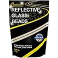 Reflective Glass Beads (1 LB Bag) | for Road Marking, Curb Paint, Traffic Paint, Pavement Striping, Parking Lots, Crosswalks, Driveways, Airports, Traffic Signs, Painting, Arts & Crafts