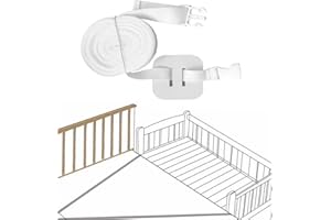 Idota Kit Colecho Universal Cuna 8 M Correa para Cuna de Bebé, Correas de Muebles para Cuna, Fijación de Cuna Auxiliar