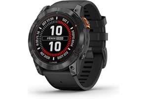 Garmin fēnix 7X Pro Solar, Smartwatch, Ricarica solare, 51mm, Torcia LED, Touchscreen 1,4", +30 Sport, GNSS multi-band, SpO2, Mappe, Musica, Pay, Autonomia 37 giorni (Slate Gray & Black)