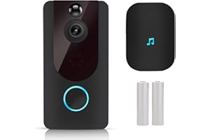 ‎BLUMWAY BlumWay Smart Video Doorbell, 1080P Überwachungskamera Türklingel mit Tür Gong / 180 Grad Betrachtungswinkel/ 2 wiederaufladbare Batterie/ 7-tägiger kostenloser Cloud Service