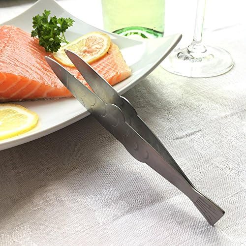 Duojincai Stainless Steel Fish Shaped Kitchen Food Clip Tweezer