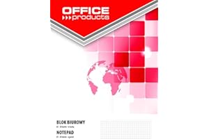 OFFICER PRODUCTS Blok Biurowy OFFICE PRODUCTS A5 w Kratkę 50 Kart 70gsm / Zeszyty i Bloki/Typ-w Kratkę/Materiał-Papier/Kolor-Mix Kolorów/Gramatura (g/m2)-70 / Format-A5