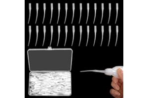 qxayxa 210 Stk Kleber Mikrospitzen, Kunststoff Kleber Applikator, Micro Tips Extender, Flaschenspitzen Pipette Tropfer Tips für Labordosieren Klebespender