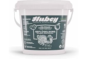 hubey Bio Naturdünger aus Hühnermist (3 kg) - Hochwirksamer Hühnerdung u. organischer Bodenverbesserer - Universal Dünger vom Biohof