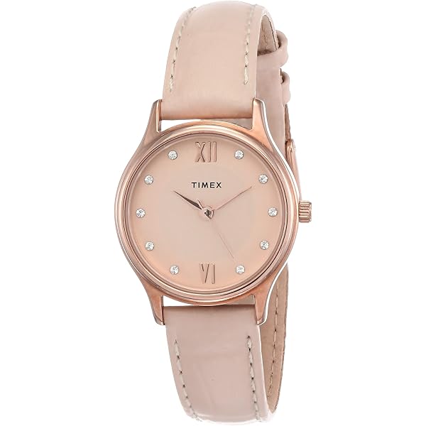 Timex Empera Watch Womens 33mm Rose Gold Red Leather  display picture 1