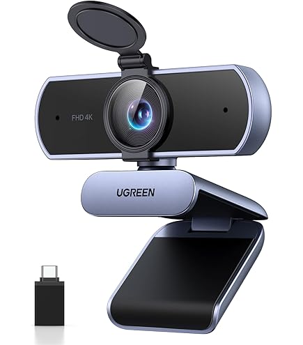 Webcam 4K NewlineWork Con Microfono Doppio | Cancellazione Rumore, Autofocus, Luce Integrata | Con Copertura Privacy E Treppiedino - Foto 3