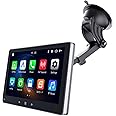 Eonon Portable Car Stereo for Wireless CarPlay & Android Auto, 7 Inch QLED Touchscreen Universal GPS Navigation, AirPlay & AutoLink Car Radio, Rear Cam Input, Bluetooth 5.0, FM - E20S