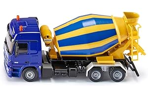 siku 3539 - Camion-toupie, Métal/Plastique, Cuve Tournante Rotative, 1:50, Jaune/Bleu,