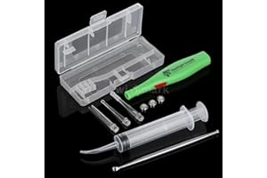 NCONCO Tonsil Stone Remover Vacuum, Tonsil Stone Remover Tool Set, Stainless Steel Tonsil Stones Remover with LED Light, Curved Irrigator Syringe with Case for Fresh Breath Against Bad Breath Oral Care