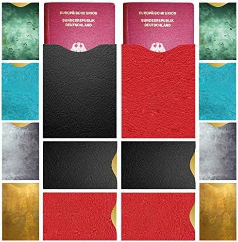 RFID NFC Blocking Sleeves, Card Holders, Identity Theft Protectors for Credit Card, Debit Card, ID Card, Passport, Health Insurance Card, EU Driver’s License, Membership Card, Customer-, Door Lock