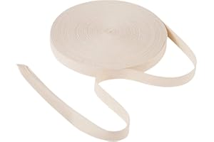 Craftdady Ruban en sergé de Coton couleur naturelle 20mm Ruban à Chevrons Ruban en Coton Sangle en Coton à Chevrons Ceinture pour Sac Sangle à la Main pour Lacet Sangle pour Sac à la Main