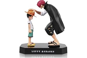 ‎HUANMIN Huanmin One Piece PVC Luffy & Shankers Anime-Figur, Ornament Mit Shanks, Themen-Modell, Deko Sammlerstück, Desktop Dekoration Figurine