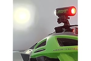 AWE 150 Lumens Front/Rear USB, 360º Protection. Bicycle Helmet Light, 1 x Front Super Bright LED's & 7 x Rear COB's. Fully Rechargeable, Visibility 1km+ IPX4 Waterproof *SEE 360 VIDEO*