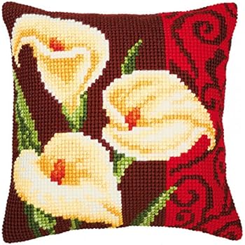Vervaco Kit De Broderie Au Petit Point De Croix Pour Housse De Coussin Motif Cerf Multicolore