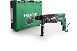 Hitachi DH26PC Młot Udarowo-Obrotowy, 830 W, 230 V, Czarny/Zielony