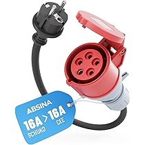 Luxstein Mobile Wallbox 11kW - 3-phasig, 7m Kabel, Typ 2, LCD Display