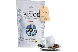 CAFÉ BITOL Café de Especialidad en Grano 1kg Natural 100% Arábica de Origen Único Guatemala Volcán De Oro - BITOL #2 Gourmet Tueste Medio Notas Chocolate Caramelo Frutos Secos Acidez Brillante Bolsa Hermetica