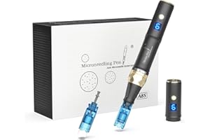 CHARME PRINCESSE Dr Pen A8S Microneedling Pen Electric Rechargeable Microneedling Pen Stylo de Microneedling Professionnel avec 5 Remplaçable Cartouches A8S-EU