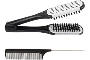 KRYMSON Peine alisador de 1 pieza, viene con un peine de acero de 1 pieza, cepillo de peinado, alisador de pelo, cepillo para el cabello, cepillo de cerdas y herramientas de peinado