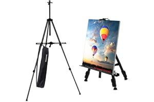 TEKSHOPPING Cavalletto Treppiede Dipingere Pittura Artista Porta Lavagna Menu Portatile Ristorante Tableau Matrimonio Dipinto Tela Espositore di Quadri Disegno Pittura Canvas Borsa, Nero