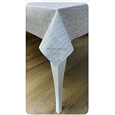 Kalın elyaf astarlı &ouml;rg&uuml; kumaş g&ouml;r&uuml;n&uuml;ml&uuml; kaymaz silinebilir pvc muşamba masa &ouml;rt&uuml;s&uuml; Kahverengi 100 x 140