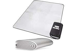 YUJUVI Tapis Isolant Camping Tapis de Camping Tapis de Sol de Camping en Mousse, Tapis Isolant Thermique Aluminium Étanche Pliable pour Camping Randonnée Voyage Pique-Nique Extérieur
