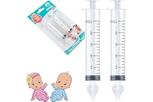 EVABRIS Jeringa Lavado Nasal Bebe, Irrigador Nasal Reutilizable, Sacamocos bebe, Limpiador de Nariz niños, Jeringuilla Aspirador para hacer Lavados Nasales (2 Unidades)
