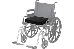 SAPPHIRE COLLECTION Wheelchair Cushion Memory Foam for Office Chairs, Scooters, Kitchen or Car Seats Orthopedic Lumbar Support, Sciatica & Tailbone Pain Relief - Reduce Back Ache, Improve Posture (18" x 16" x 3")