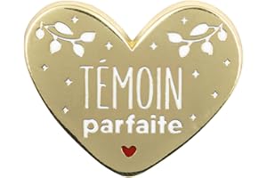Manahia Pin's émaillé Cadeau Témoin - Témoin Parfaite - Avec Cartonnette Kraft - Bijoux - Annonce Mariage - Demande Future Témoin - Badge, Broche Témoin, EVJF