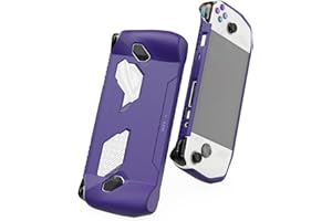 Skull & Co. GripCase Ally for ROG Ally: A Soft Protective Case with Textured Grips Full Protection and Stand, Shock-Absorption Non-Slip and Anti-Scratch Cover Design - Galactic Purple