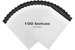 CREACLOUD 100 PCS Bolsas de Envío Impermeables para Vinted, 5 Tamaños con Cierre Adhesivo, Material Resistentes y Opacas - Paquetes, Ropa, Libros (32x41cm)