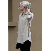 Madmext Lacivert Muslin Kumaş Basic Kadın G&ouml;mlek Mg1660