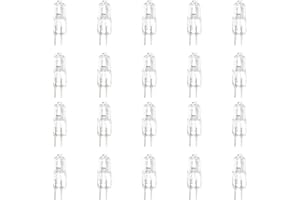 Othmro 20Unidades Bombillas Halógenas G4, 20 W, Casquillo G4, Bombillas Halógenas de 12 V, G4, 3000 K, Intensidad Regulable, Principalmente para Instalaciones de Iluminación