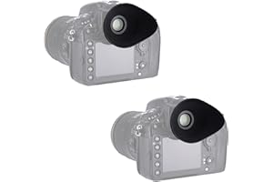 (2 Stück Pro Paket) PROfezzion Augenmuschel mit Optischem Glas für Nikon D850 D810A D810 D800E D800 D500 Df D5 D4S D4 D3X D3S D3 Ersetzt Nikon DK-19 Rundokular