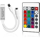 VIPMOON DC 5-24 V 6 A mini LED-styrenhet med 24 tangenter IR trådlös fjärrkontroll för RGB SMD 3528 5050 5630 LED-remsa lampo