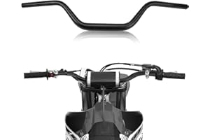 USTPO Guidon universel bas élévateur pour moto 11/8" 28 mm pour CRF YZF KXF KLX DRZ KX RM SX EXC XC 85 125 250 300 350 450 Dirt Bike - Noir