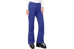 33,000ft Damskie spodnie narciarskie, outdoorowe, wodoszczelne, wiatroszczelne spodnie softshellowe, ciepłe spodnie trekkingowe, z podszewką, oddychające, szybkoschnące, termiczne, do wędrówek,