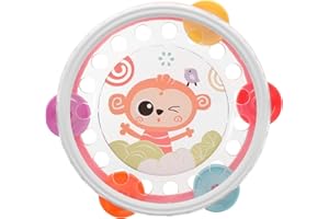 UPKOCH Pandereta para Niños Juguete Musical De Mano Ligero con Sonido Brillante Ideal para Fiestas Y Desarrollo De Habilidades Musicales