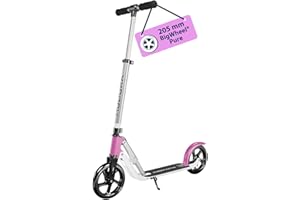 HUDORA BigWheel 205 Pure Scooter - Patinete para niños y Adultos a Partir de 6 años