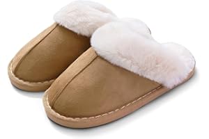 BENPEN Slippers Women Gifts Ladies Fluffy:Women's Slippers Cozy Memory Foam House Mens Slippers,Fluffy Wool-Like Ladies Slippers,Plush Fleece Lined Shoes for Home Outdoor,Christmas Gifts for Women Men