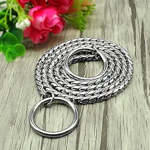 Pet Guard Heavy Duty Dog Metal Choke/Check Chain Collars Pet Show Collar Slip Training (Large (Thickness-4.0mm x Length-50cm))