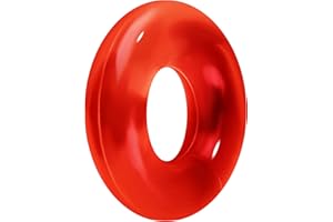 Andante-Stones Perle Caoutchouc Bead Stopper Element élément séparateur Rouge pour Perles European Beads + Étui en Organza